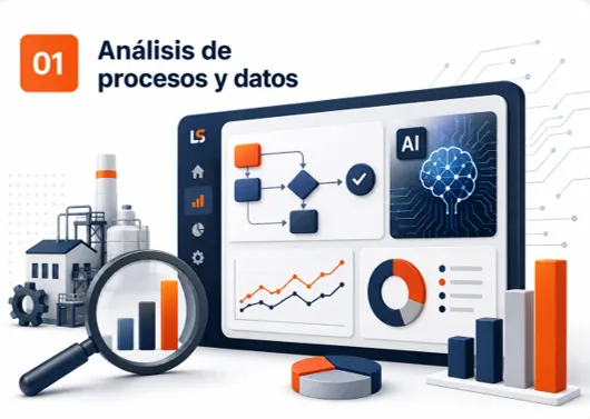 Utilizamos IA para identificar patrones, pérdidas, causas potenciales y oportunidades de mejora a partir de información operacional.