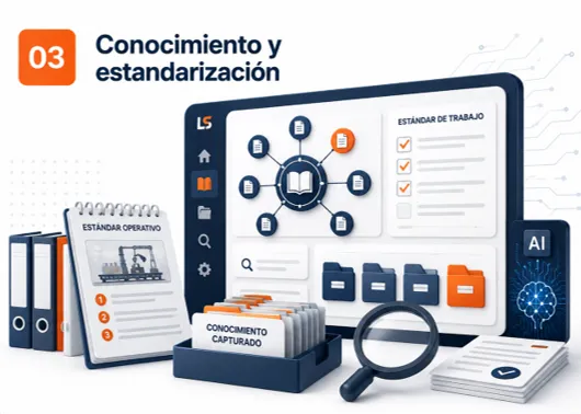 Transformamos documentos, experiencias y aprendizajes en conocimiento accesible para apoyar capacitación, estándares y toma de decisiones.