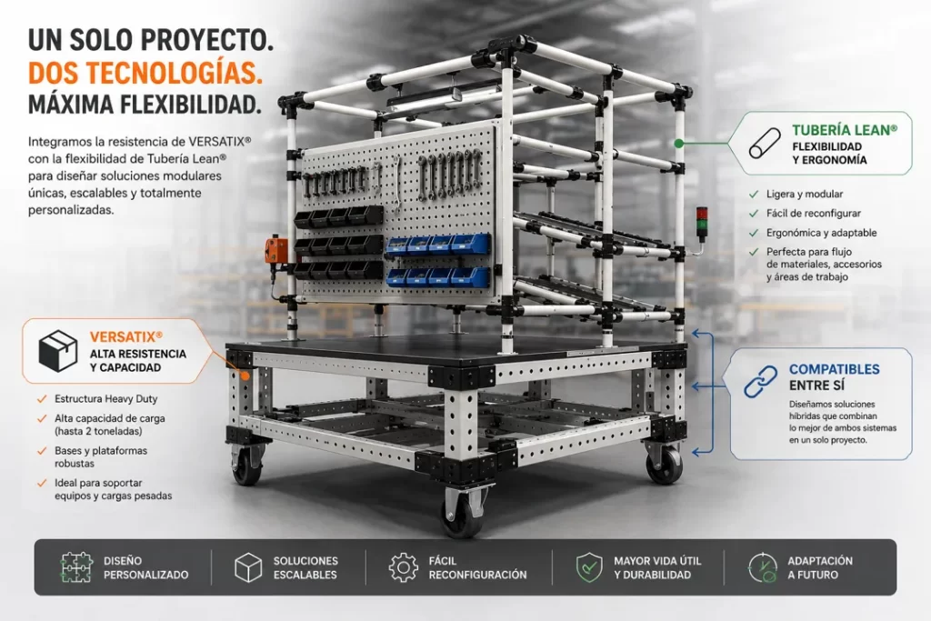 Ecosistema Modular Integrado | VERSATIX® + Tubería Lean®