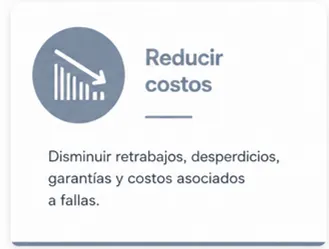 AMEF para reducir retrabajos, desperdicios, garantías y costos asociados a fallas