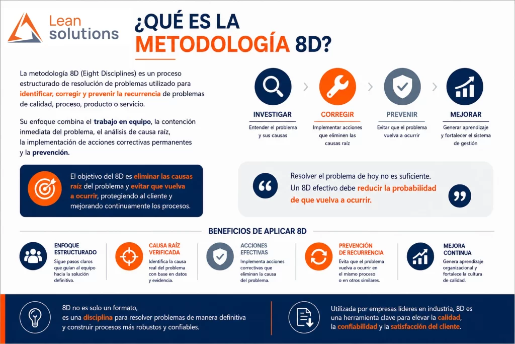Qué es la metodología 8D para resolución de problemas