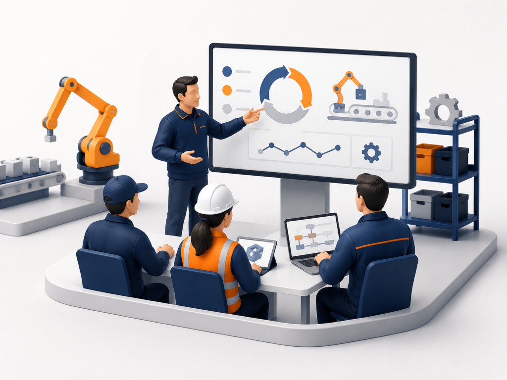 Formación práctica para profesionales en Lean Manufacturing, Six Sigma, TPM e inteligencia artificial